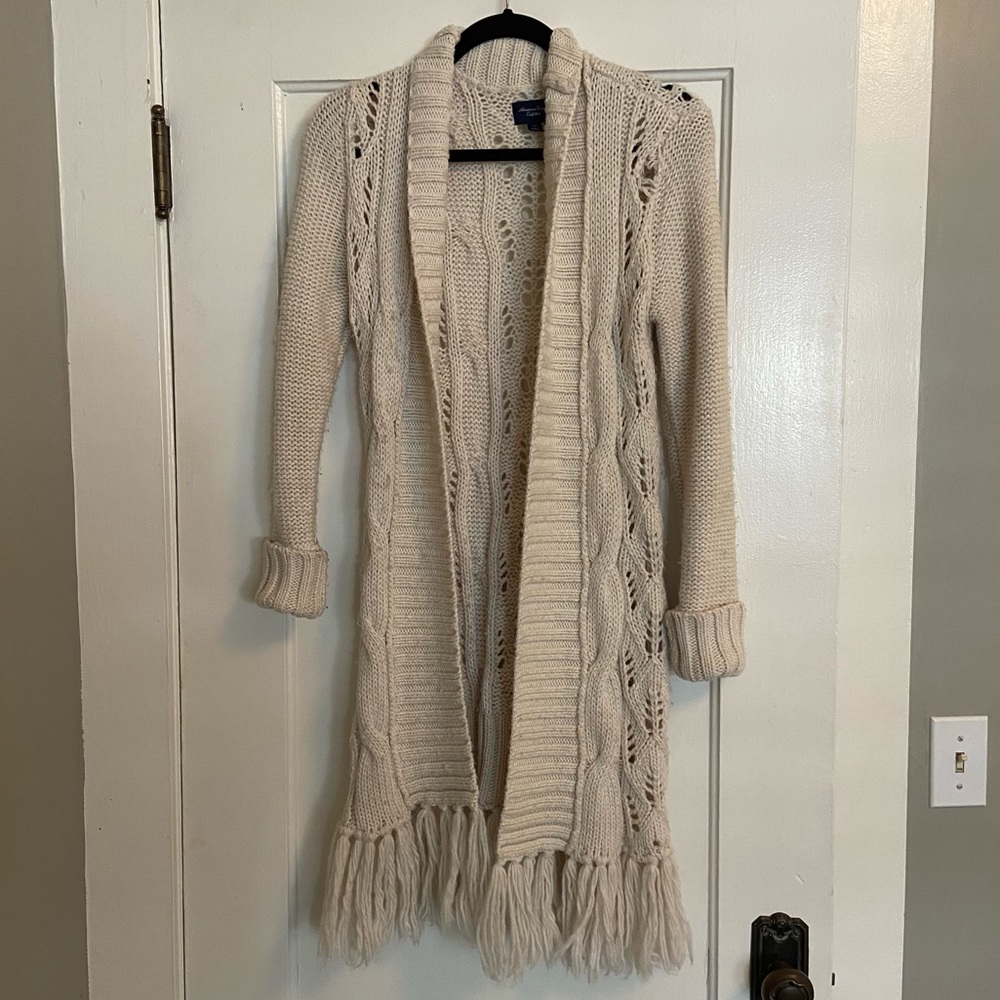 Crochet oatmeal cardigan 🤍